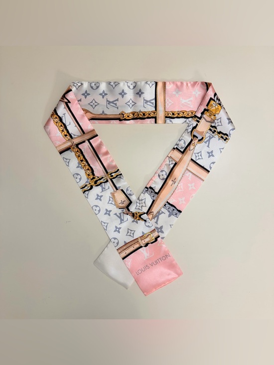Accessories - Pink Designer Women's Twilly Scarf